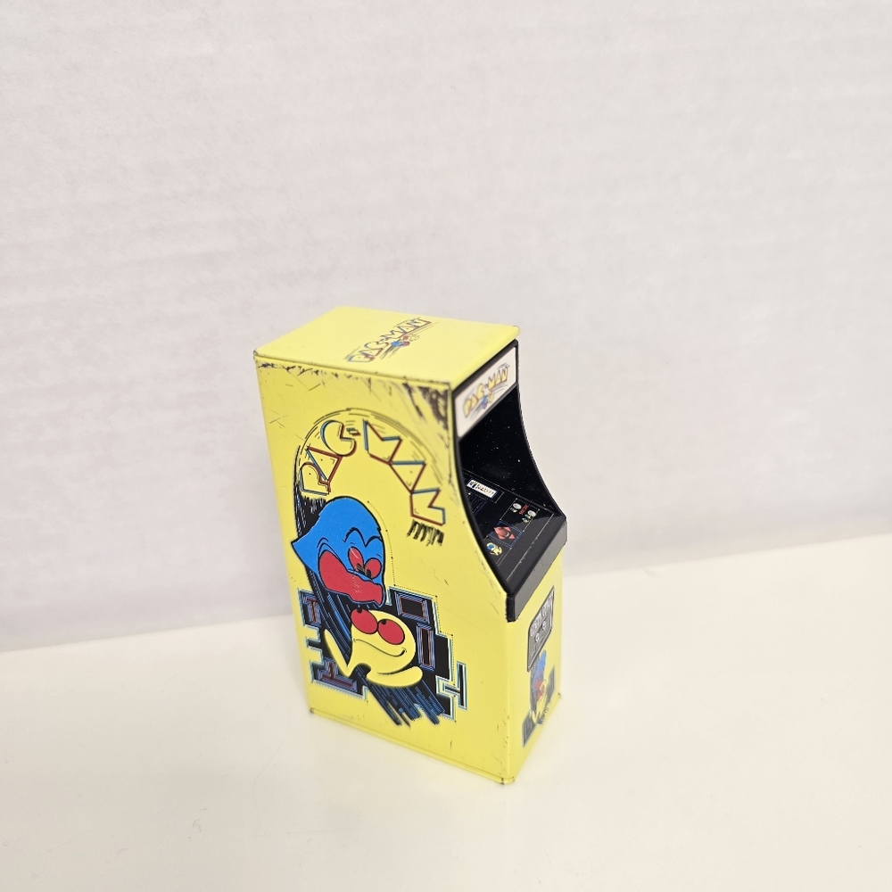 Pac-Man Miniature Machine Arcade Toy Candy Tin Old School 3.5"